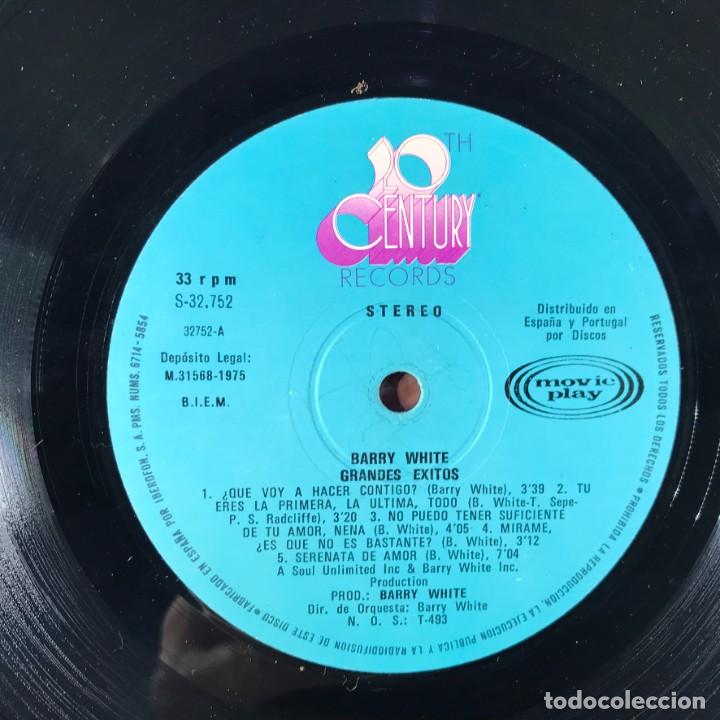 Discos de vinilo: Barry White &ndash; Grandes &Eacute;xitos - Vinyl, LP, Compilation, Stereo - SPAIN - Foto 4