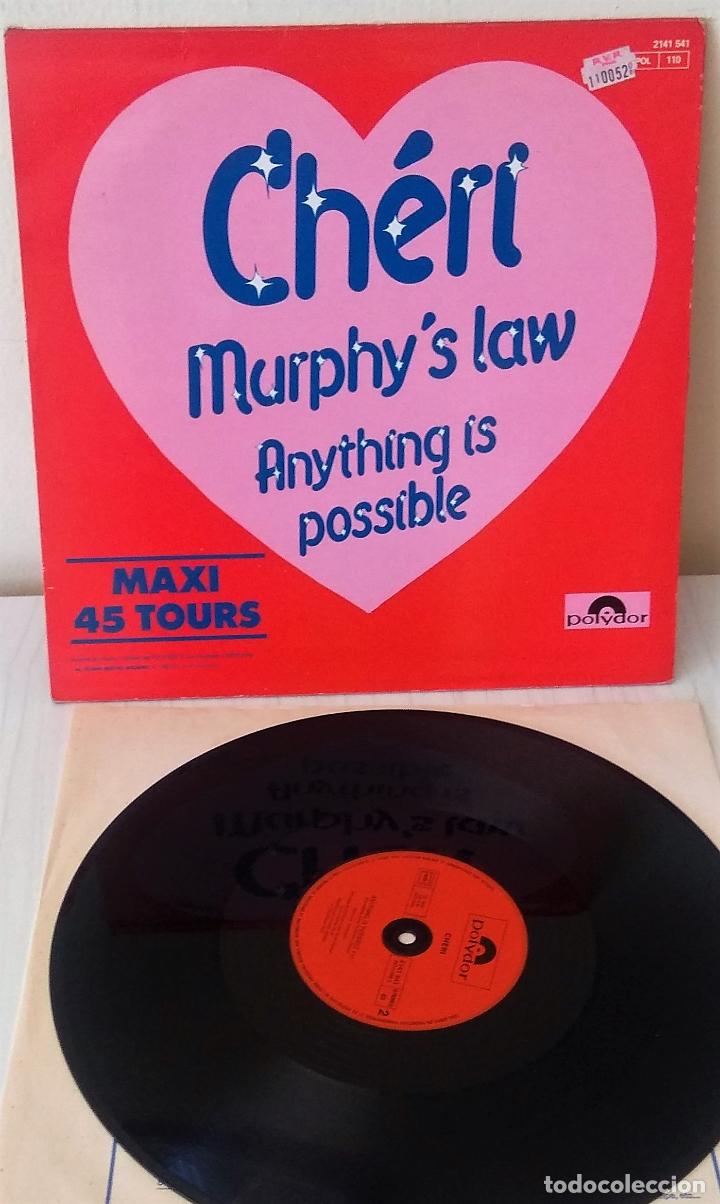 Discos de vinilo: CHERI - MURPHY&acute;S LAW MAXI POLYDOR EDIC. FRANCESA - 1982 - Foto 2