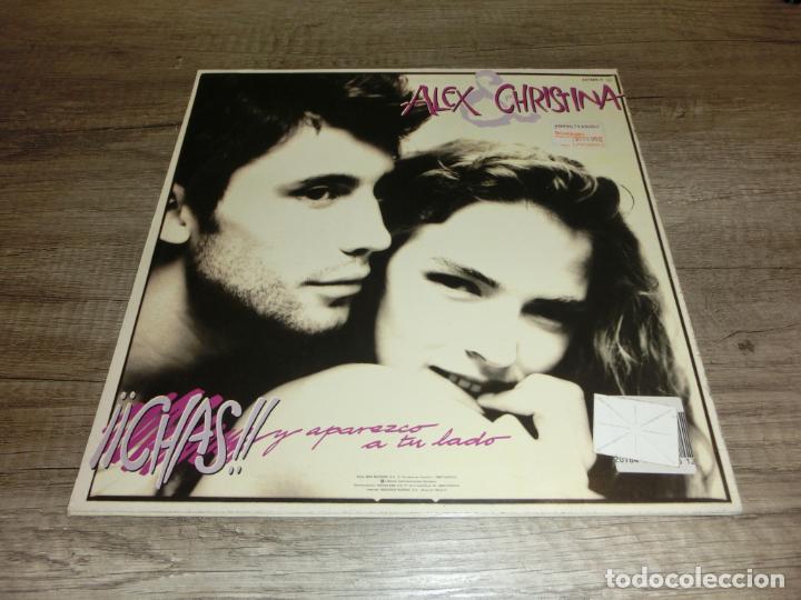 Discos de vinilo: ALEX & CRISTINA - CHAS Y APAREZCO A TU LADO - Foto 2