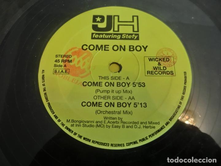 Discos de vinilo: DJH Featuring Stefy - Come On Boy - Foto 3