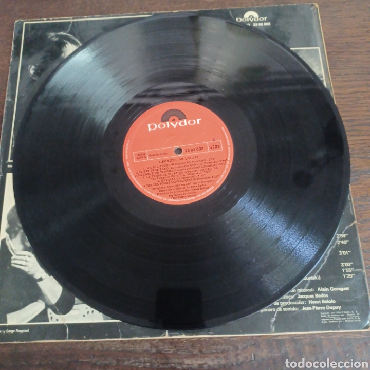 Discos de vinilo: GEORGES MOUSTAKI 1970 POLYDOR - Foto 5