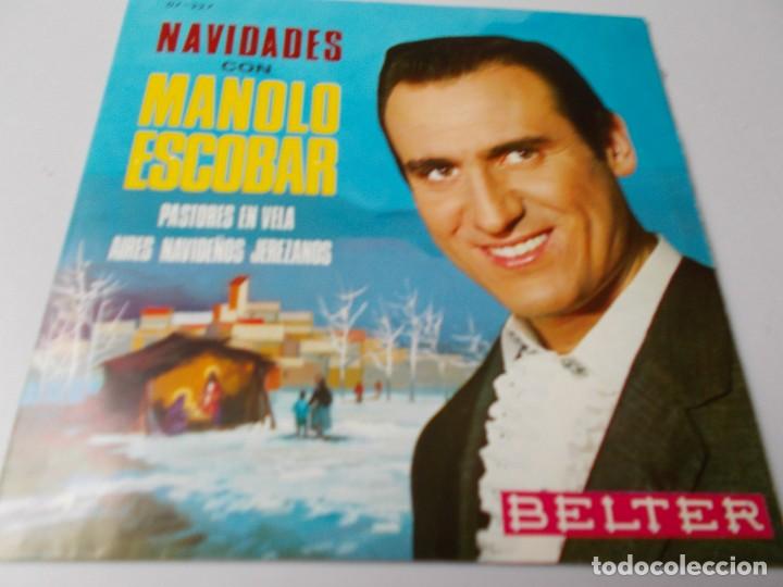 Discos de vinilo: MANOLO ESCOBAR Navidades con - Foto 2
