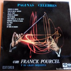 Discos de vinilo: LP - FRANCK POUCEL Y SU GRAN ORQUESTA - PAGINAS CÉLEBRES - LA VOZ DE SU AMO 1962 - CSDL 1255. Lote 337026708
