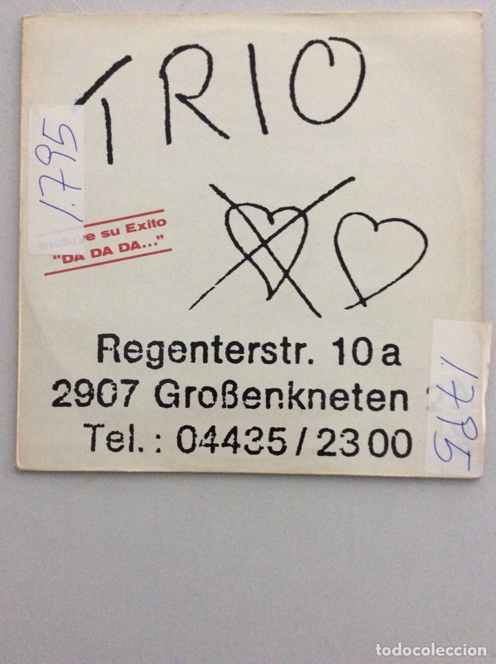 Discos de vinilo: Trio. Da Da Da / Don&rsquo;t love you... - Foto 1