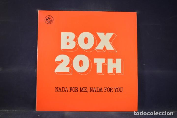 Discos de vinilo: BOX 20TH - NADA FOR ME, NADA FOR YOU - MAXI SINGLE - Foto 1