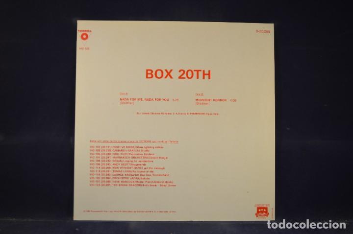 Discos de vinilo: BOX 20TH - NADA FOR ME, NADA FOR YOU - MAXI SINGLE - Foto 2