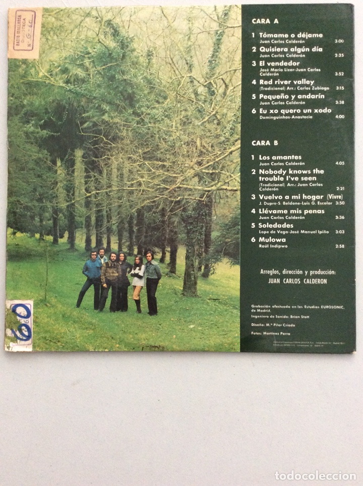 Discos de vinilo: Mocedades. 5. T&oacute;mame o d&eacute;jame. - Foto 2