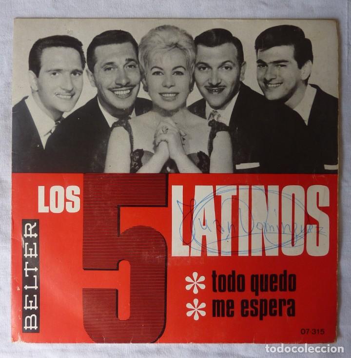 Discos de vinilo: LOS 5 LATINOS // ME ESPERA // 1966 // SINGLE - Foto 1