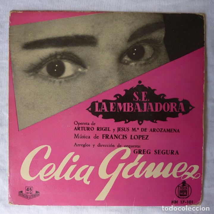 Discos de vinilo: CELIA GAMEZ // S.E. LA EMBAJADORA+3 // 1959 // EP - Foto 1