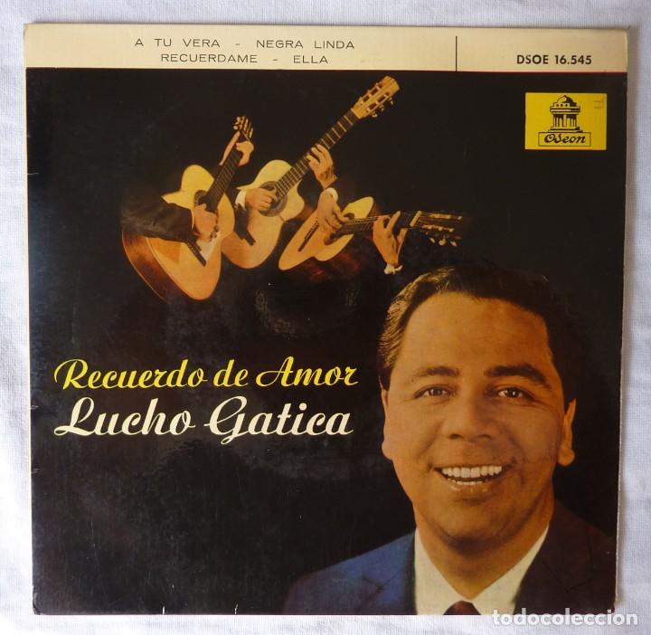 Discos de vinilo: LUCHO GATICA // RECUERDO DE AMOR+3 // 1963 / EP - Foto 1