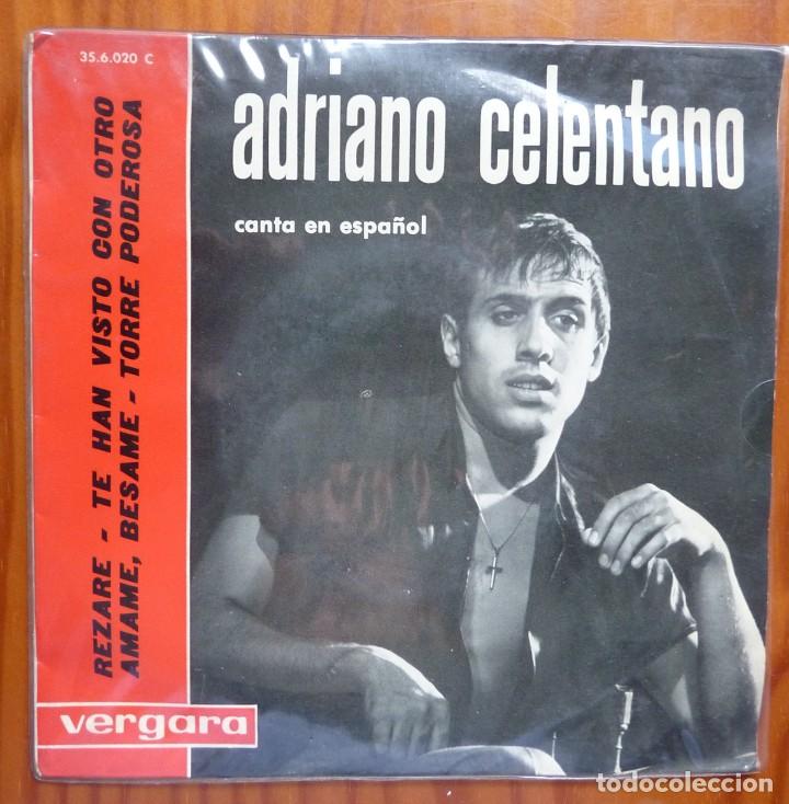 Discos de vinilo: ADRIANO CELENTANO / REZARE+3 / 1963 / EP - Foto 1