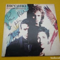 Discos de vinilo: LP MECANO - DESCANSO DOMINICAL - SPAIN -5F209192 - FIRMADO ANA TORROJA (EX/EX-)