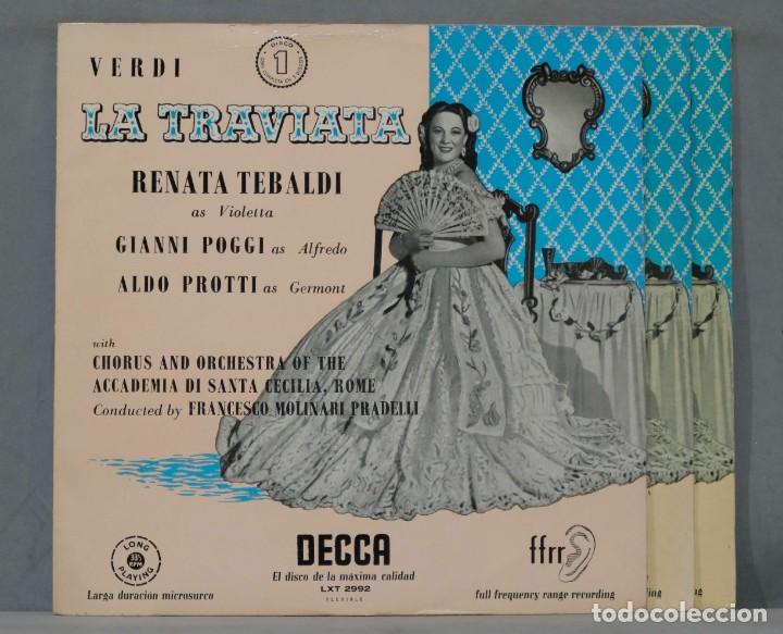 Discos de vinilo: 3 LP. LA TRAVIATA. VERDI. TEBALDI - Foto 1