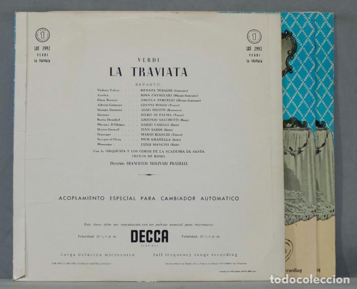 Discos de vinilo: 3 LP. LA TRAVIATA. VERDI. TEBALDI - Foto 2