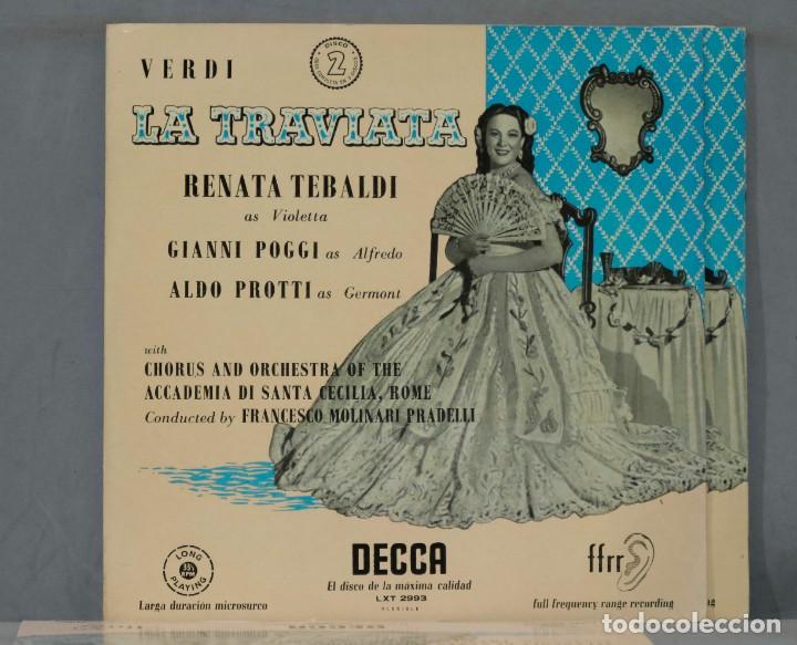 Discos de vinilo: 3 LP. LA TRAVIATA. VERDI. TEBALDI - Foto 3