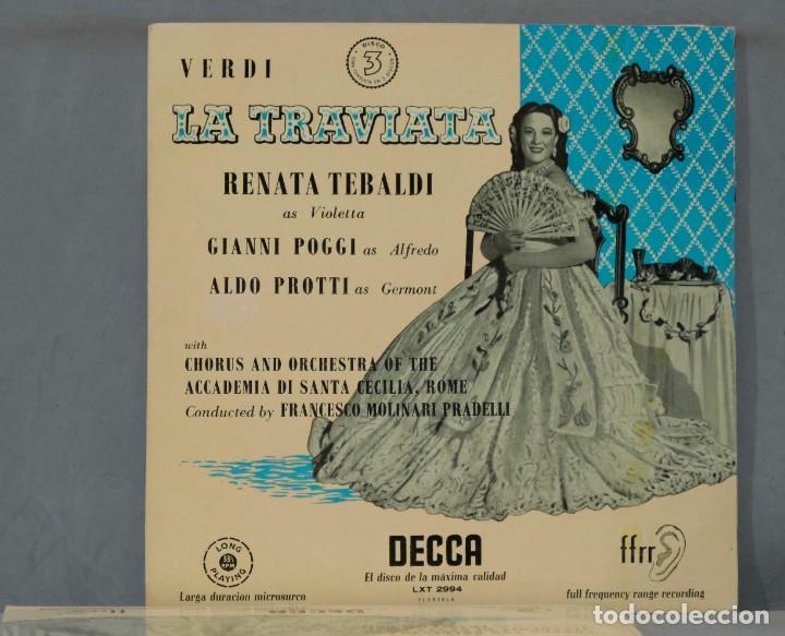 Discos de vinilo: 3 LP. LA TRAVIATA. VERDI. TEBALDI - Foto 5