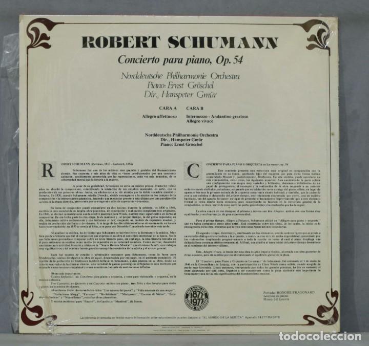 Discos de vinilo: LP. SCHUMANN. COLECCION RTVE. 15 - Foto 2