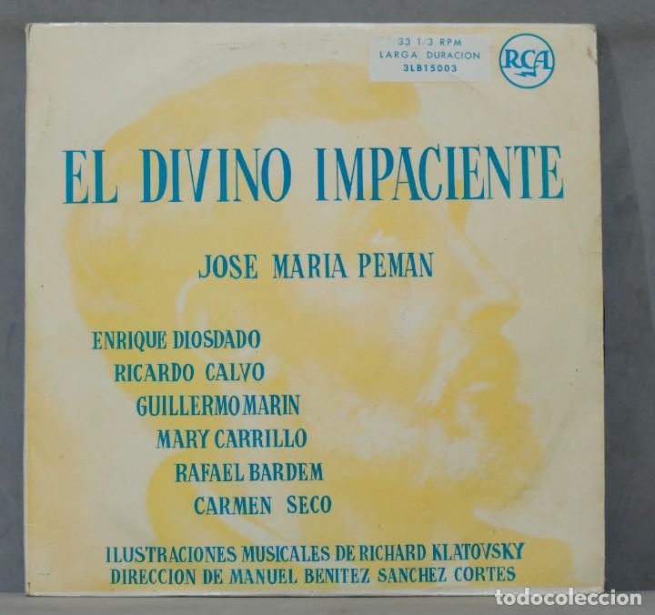 Discos de vinilo: LP. EL DIVINO IMPACIENTE. JOSE MARIA PEMAN - Foto 1