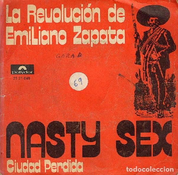 Disques de vinyle: La Revoluci&oacute;n de Emiliano Zapata - Nasty sex; Ciudad perdida - POLYDOR 21 21 049 - 1971
