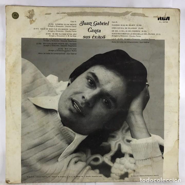 Discos de vinilo: Juan Gabriel &ndash; Canta Sus &Eacute;xitos - Vinyl, LP, Compilation - Foto 4
