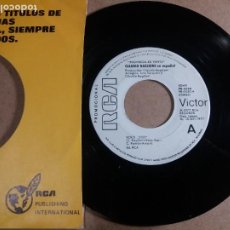 Discos de vinilo: CLAUDIO BAGLIONI / CUANTAS VECES / SINGLE 7 PULGADAS. Lote 337141498