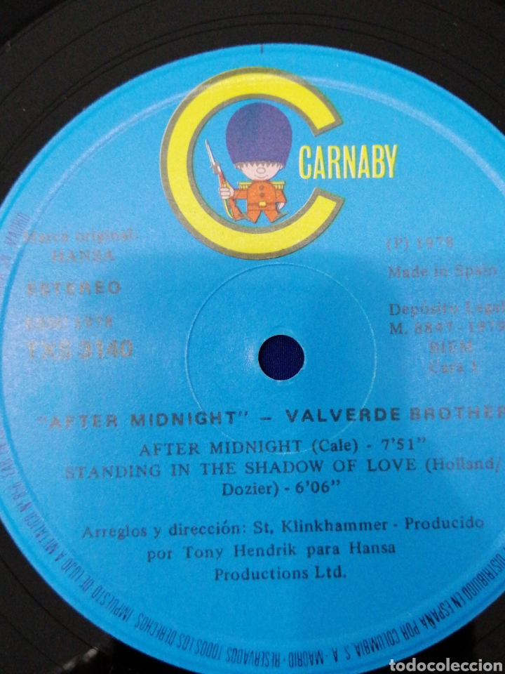 Discos de vinilo: VALVERDE BROTHERS - AFTER MIDNIGHT - Foto 7