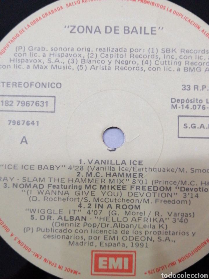 Discos de vinilo: ZONA DE BAILE - Foto 10