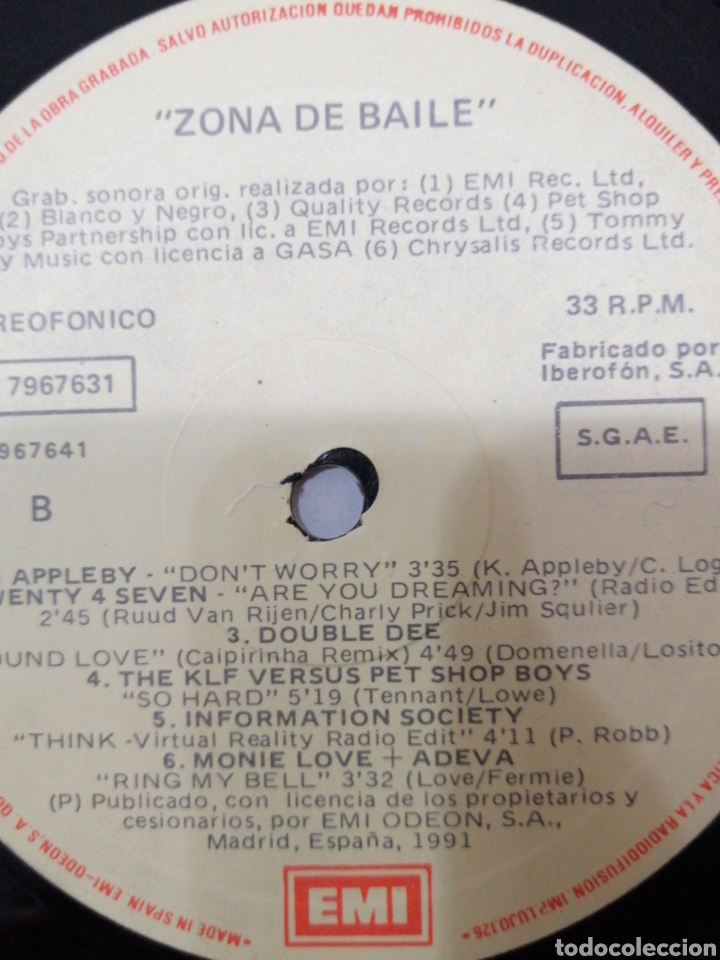 Discos de vinilo: ZONA DE BAILE - Foto 11