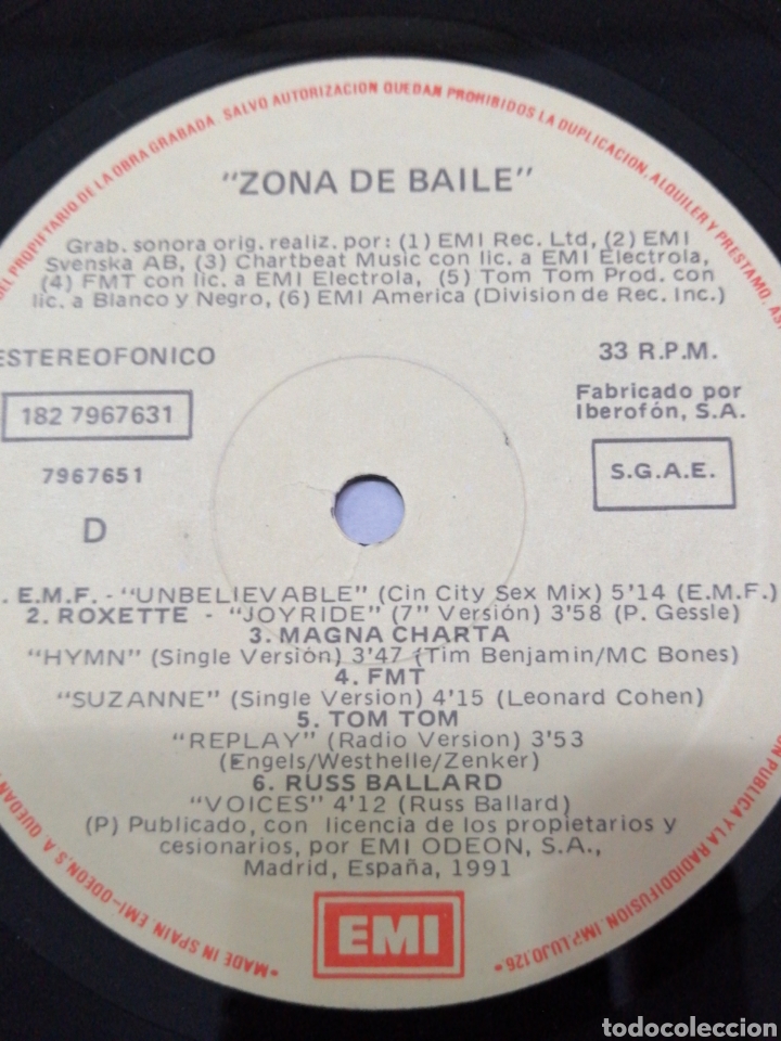 Discos de vinilo: ZONA DE BAILE - Foto 13