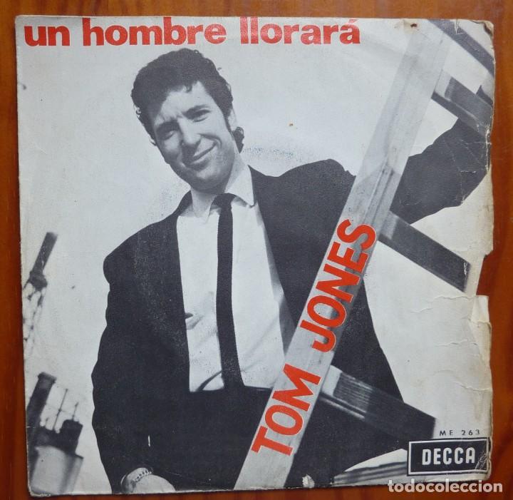 Discos de vinilo: TOM JONES / TO MAKE A BIG MAN CRY / 1966 / SINGLE - Foto 1