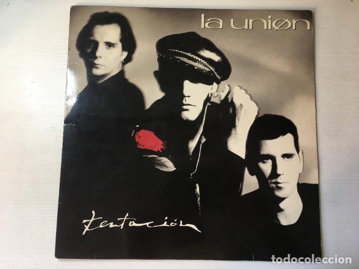 Discos de vinilo: LP LA UNION - TENTACION - 1990 ESPA&Ntilde;A - Foto 1