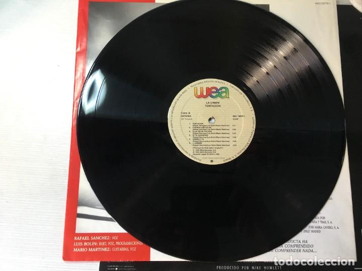 Discos de vinilo: LP LA UNION - TENTACION - 1990 ESPA&Ntilde;A - Foto 3