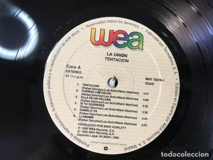Discos de vinilo: LP LA UNION - TENTACION - 1990 ESPA&Ntilde;A - Foto 5
