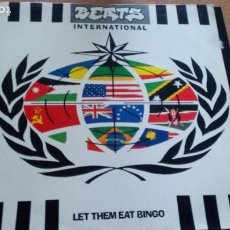 Discos de vinilo: BEATS INTERNATIONAL ‎– LET THEM EAT BINGO LP SPAIN 1990 INSERTO. Lote 337161188