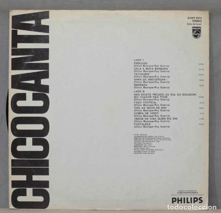 Discos de vinilo: LP. CHICO BUARQUE. CHICO CANTA - Foto 2