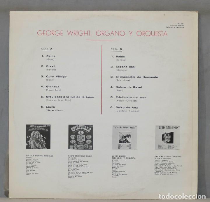 Discos de vinilo: LP. GEORGE WRIGHT. ORGANO Y ORQUESTA - Foto 2