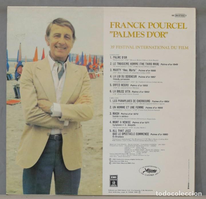 Discos de vinilo: LP. FRANCK POURCEL. PALMAS DE ORO - Foto 2