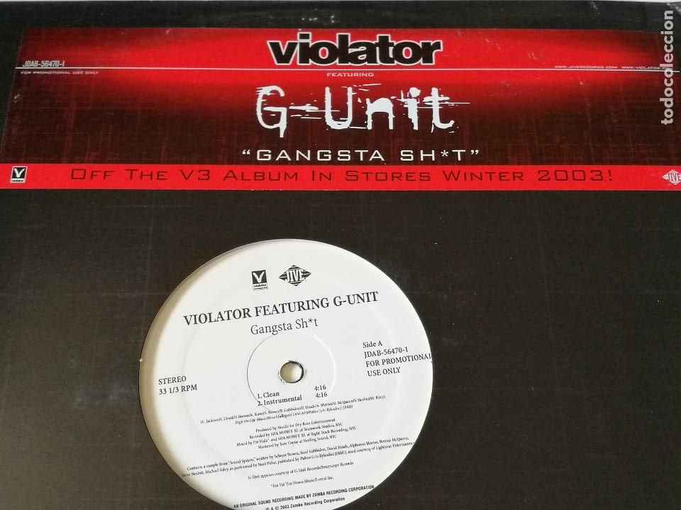 Discos de vinilo: Violator Featuring G-Unit - Gangsta Sh*t - 2003 - Foto 1