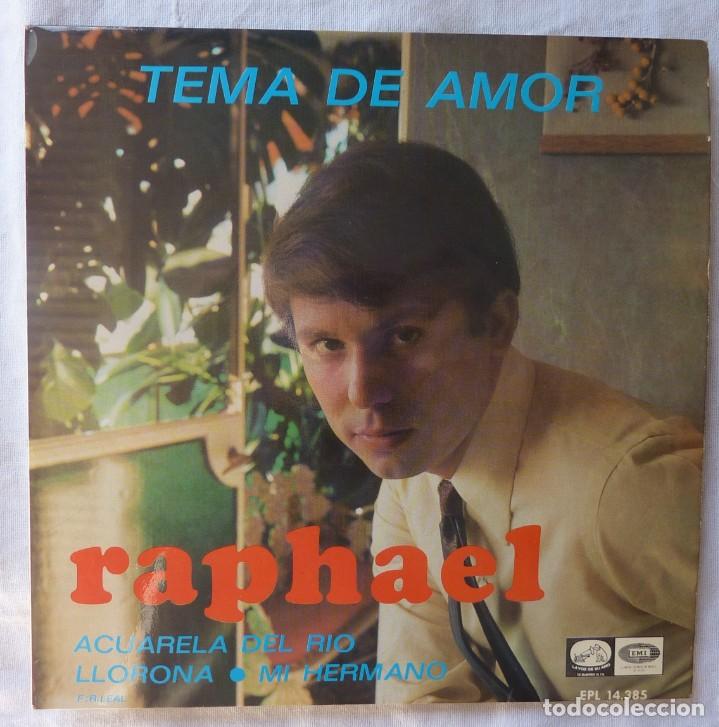 Discos de vinilo: RAPHAEL // TEMA DE AMOR +3 // 1967 // EP - Foto 1