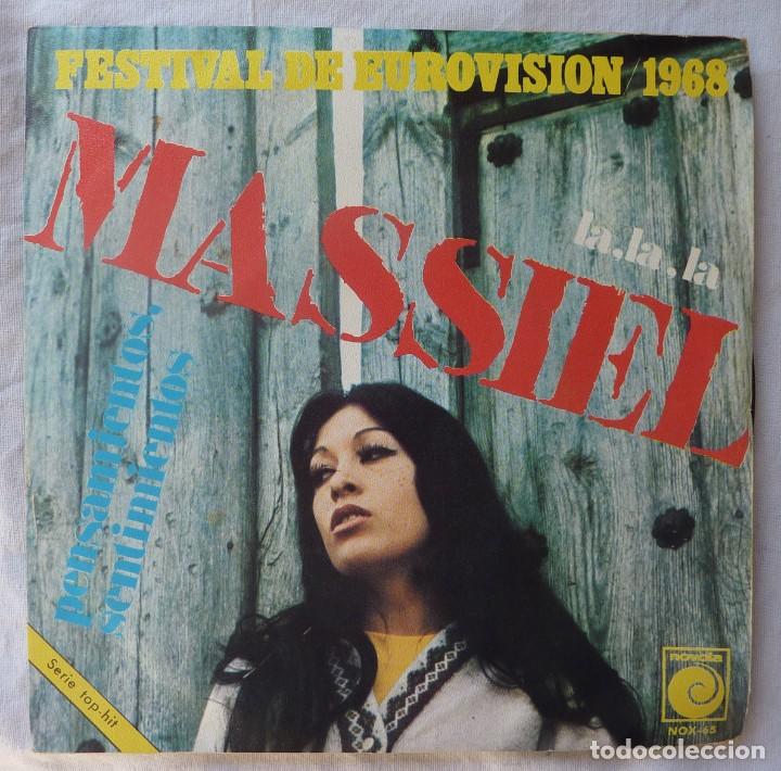 Discos de vinilo: MASSIEL // LA LA LA // 1968 // EUROVISION 1968 // SINGLE - Foto 1