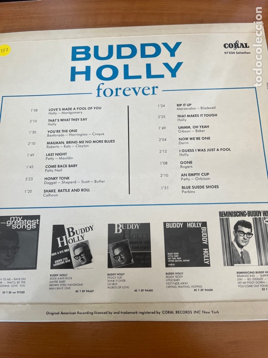 Discos de vinilo: Buddy Holly - Forever - Foto 2