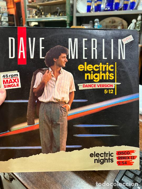 Discos de vinilo: LP DAVE MERLIN - ELECTRIC NIGHTS - Foto 1