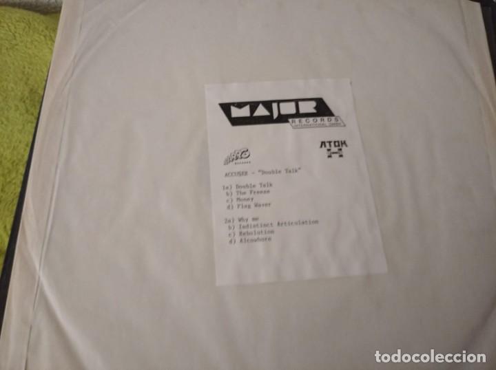 Discos de vinilo: // Accuser &ndash; Double Talk - test pressing ATOM H 014/035-1 - Germany - Foto 1