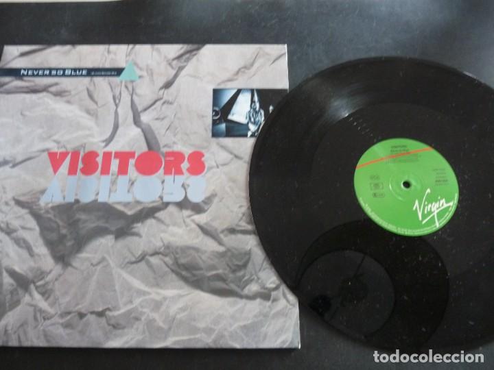 Discos de vinilo: Visitors - never so blue - 12&rdquo; alemania - Foto 1