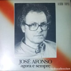 Discos de vinilo: JOSÉ AFONSO · AGORA E SEMPRE (1987) · TRIPLE 3 LPS DE VINILO NUEVOS A ESTRENAR · EDICIÓN PORTUGUESA. Lote 337466018