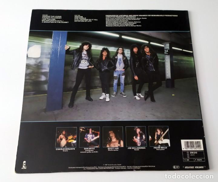 Discos de vinilo: LP ANTHRAX - AMONG THE LIVING - Foto 2