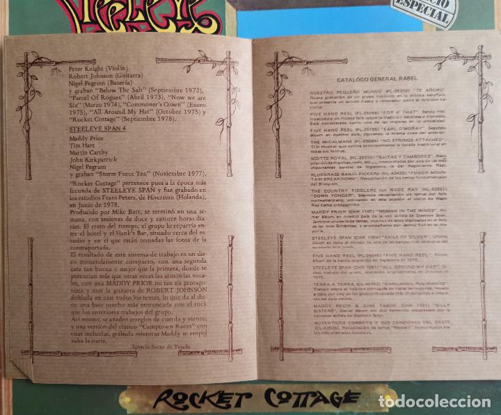 Discos de vinilo: VINILO LP - STEELEYE SPAN - ROCKET COTTAGE - MADE IN SPAIN - CHRYSALIS - 1981 - Foto 9