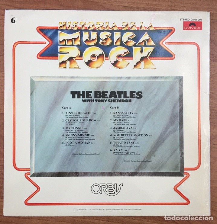Discos de vinilo: Beatles with Tony Sheridan - Foto 2