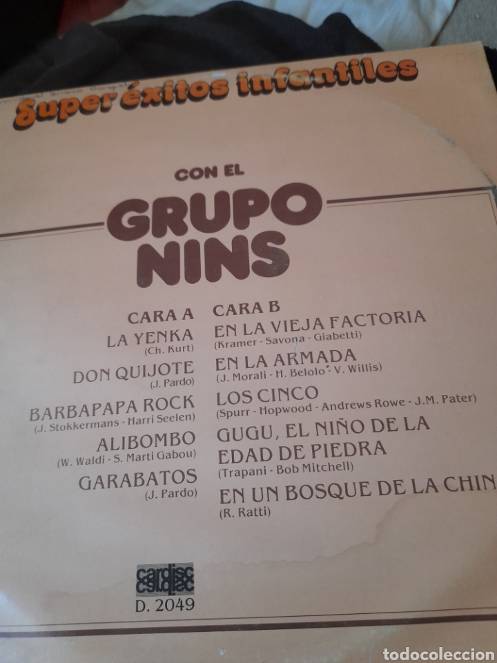 Discos de vinilo: S&uacute;per &eacute;xitos infantiles, Grupo Nins - Foto 2