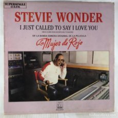 Discos de vinilo: STEVIE WONDER – I JUST CALLED TO SAY I LOVE YOU - VINYL, 12”, 45 RPM, MAXI-SINGLE - SPAIN
